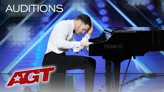 Surprise This Piano Playing Guy Turns Into A Fierce Dancer  Americas Got Talent 2019 [upl. by Babbie]