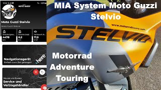 Motorrad Adventure Touring  Moto Guzzi Stelvio mit MIA System  erfüllt dieses die Erwartungen [upl. by Hanae]