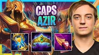 CAPS IS SO CLEAN WITH AZIR  G2 Caps Plays Azir Mid vs Singed Season 2023 [upl. by Llenyr926]