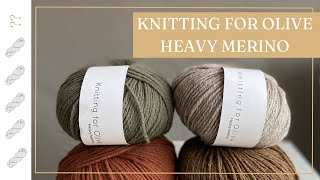 Knitting For Olive Heavy Merino Yarn Review  Untwisted Threads [upl. by Ayifa]