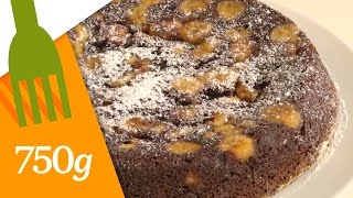 Recette de Gâteau chocolatbanane  750g [upl. by Checani]