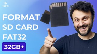 4 Ways How to Format SD Card To FAT32 in Windows 1011  3264128GB SupportedEasy Tutorial2024 [upl. by Morgen]