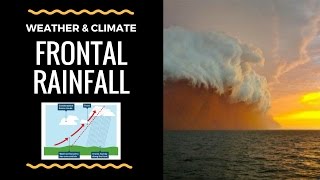 How Frontal Rainfall is caused  annotated diagram and explanation [upl. by Tutt]