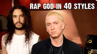 Eminem  Rap God  Performed In 40 Styles  Ten Second Songs [upl. by Weingartner914]