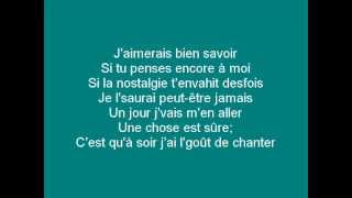 François Lachance  Sur le seuil Lyrics [upl. by Adnama2]