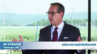 HC Strache beim oe24TVBürgerforum quotKeine Lehre für Asylwerberquot [upl. by Kcered]