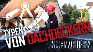 Dachdecker  4 Typen von Dachdeckern beim schweißen [upl. by Lougheed]