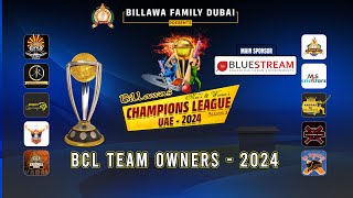 BCL TEAM OWNERS  2024 [upl. by Eva]