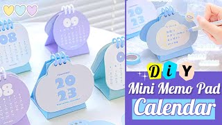 How to Make a Desk Memo Pad Calendar  DIY Mini Calendar [upl. by Newton9]