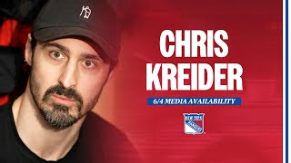 NYR 2024 Exit Day Chris Kreider Media Availability  June 4 2024 [upl. by Adelina62]