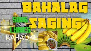 BAHALAG SAGING  Jhayknow lyric video reynoldsosoban [upl. by Priest]