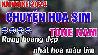 Chuyện Hoa Sim Karaoke Tone Nam Karaoke Đăng Khôi  Beat Mới [upl. by Halilad]