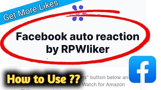 How to Use RPWLiker for Facebook 2023 [upl. by Aelrac]