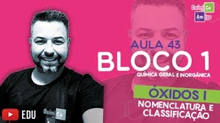 Óxidos  Nomenclatura e classificação  Bloco 1  Aula 43 [upl. by Aivatra934]