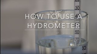 How to use a Hydrometer [upl. by Fachini]