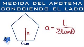 Apotema de un polígono regular conociendo la medida del lado [upl. by Enihpad654]