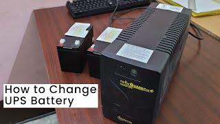 How to Change UPS Battery  Microtek 1000VA UPS Battery Change [upl. by Osana]