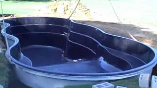 Leisure Pools first deep end fiberglass pool installed in AL [upl. by Nielson]