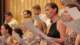 Hoc est enim corpus meum original English version for choir [upl. by Atiekal]