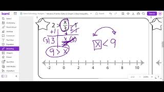 Elmhorst Math Mastery Practice Solve amp Graph 2Step Inequalities [upl. by Tegirb]