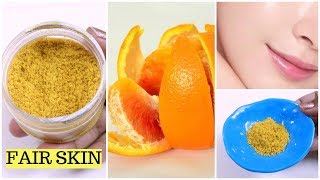 Skin Whitening Orange Face Pack  Orange ke chilke ka face pack  Orange Peel Powder Face Pack [upl. by Gianina]