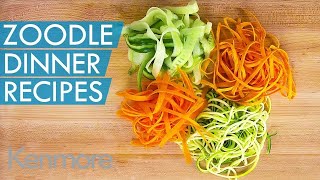 How to Make Zoodles 3 Zoodle Dinner Ideas  Kenmore [upl. by Hadrian936]