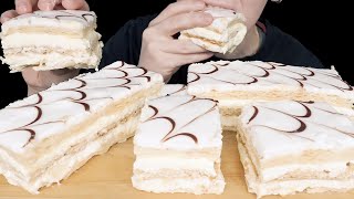 ASMR Napoleon Pastry Dessert Mukbang MilleFeuille Soft Eating Sounds  VNM ASMR [upl. by Noryahs]