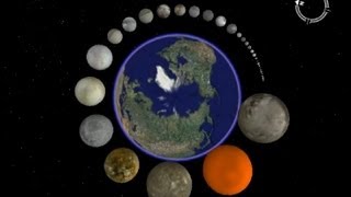 Moons Size Compared to Earth [upl. by Hgalehs]