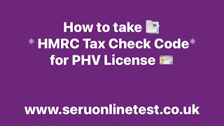 How to take tax code for Minicab or Taxi [upl. by Gibbeon]