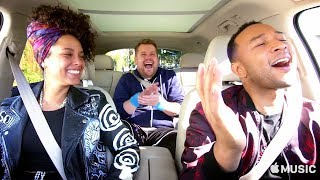 Carpool Karaoke The Series — Alicia Keys and John Legend — Apple TV app [upl. by Basilio261]