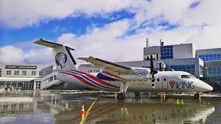 FlyVikings aller første landing i Bodø [upl. by Valdas]