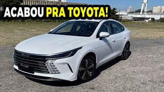 Sedã híbrido BYD King chega mais barato para brigar com o Corolla [upl. by Teik]