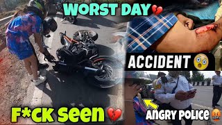 My live crash💔😭 harshitwalia ka 10k ka chalan ho gya 😰😱 Angry cops 👮 [upl. by Akeem]