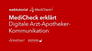 MediCheck erklärt Digitale ArztApothekerKommunikation [upl. by Farrah]