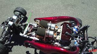 OBR TWIN 57cc 100mph speed run [upl. by Harlie]