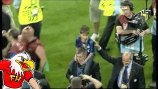 Mourinho last moments with Inter Milan after the UCL final 2010 [upl. by Atazroglam772]