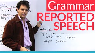 Learn English Grammar Reported Speech Indirect Speech [upl. by Genny755]