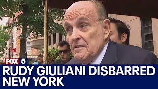 Rudy Giuliani disbarred in New York [upl. by Maya]