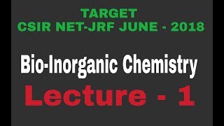 Lecture  1 ll BioInorganic Chemistry ll Structure amp Function Of Hemoglobin amp Myoglobin [upl. by Everest635]