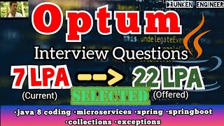 Optum Interview Questions  Interview Experience  22 Lakhs Salary [upl. by Nonek]