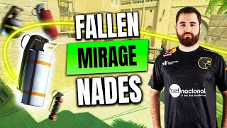 Mirage Nades CS2  FalleN POV vs MOUZ  Elisa Masters Espoo 2023 [upl. by Aidne563]