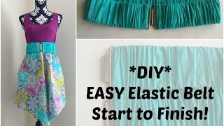 DIY How to Make An Elastic Belt [upl. by Nysila]