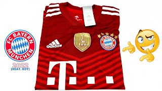 Bayern Munich jersey HOME kit 2122 HEAT RDY Unboxing amp Review  ASMR [upl. by Decima]