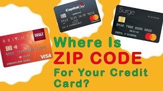 Where is ZIP code for Credit Card [upl. by Airbma]