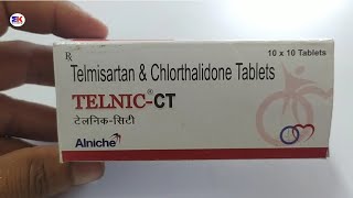 TelnicCT Tablet  Telmisartan and Chlorthalidone Tablet  Telnic CT Tablet Uses Benefits Dosage [upl. by Anaed]