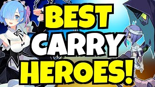 TOP 5 CARRY HEROES AFK ARENA [upl. by Tterab]