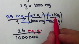 PASAR DE MILIGRAMOS A KILOGRAMOS Conversión de unidades [upl. by Eade940]