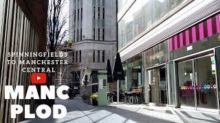 Spinningfields to Manchester Central  Walking Tour 4K [upl. by Fitzpatrick785]