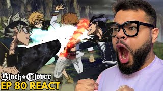 FINRAL VS LANGRIS  CENA ÉPICA BLACK CLOVER Episodio 80 REACT [upl. by Wolff485]