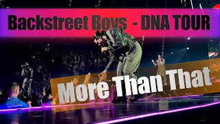 MORE THAN THAT  Backstreet Boys DNA World Tour Front of Stage [upl. by Namlas270]